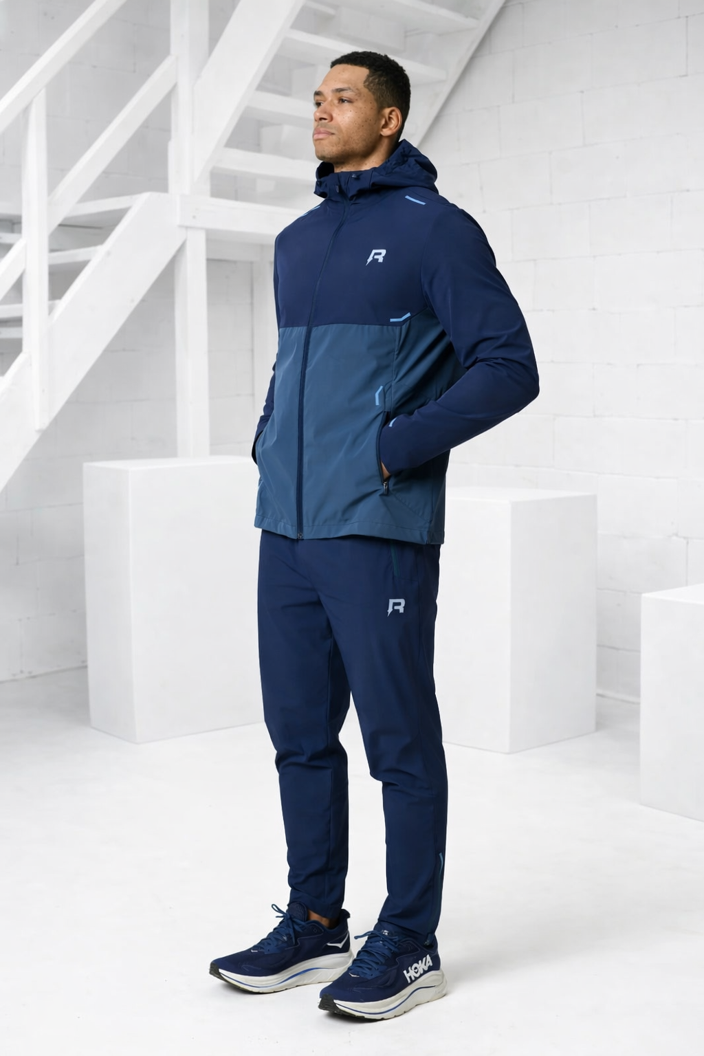 Reprimo Xcelerate Windbreaker Trainingspak Heren Donkerblauw
