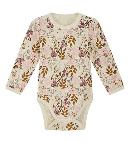 Hust and Claire Body L/æ - Wolle/Bambus - Badia - Orchid m. Blum