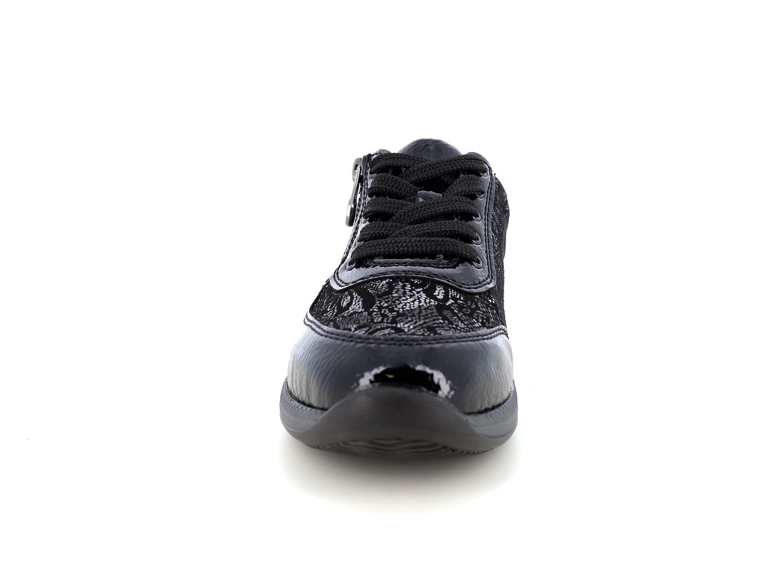 Rieker-N1112 Matières combinées Noir