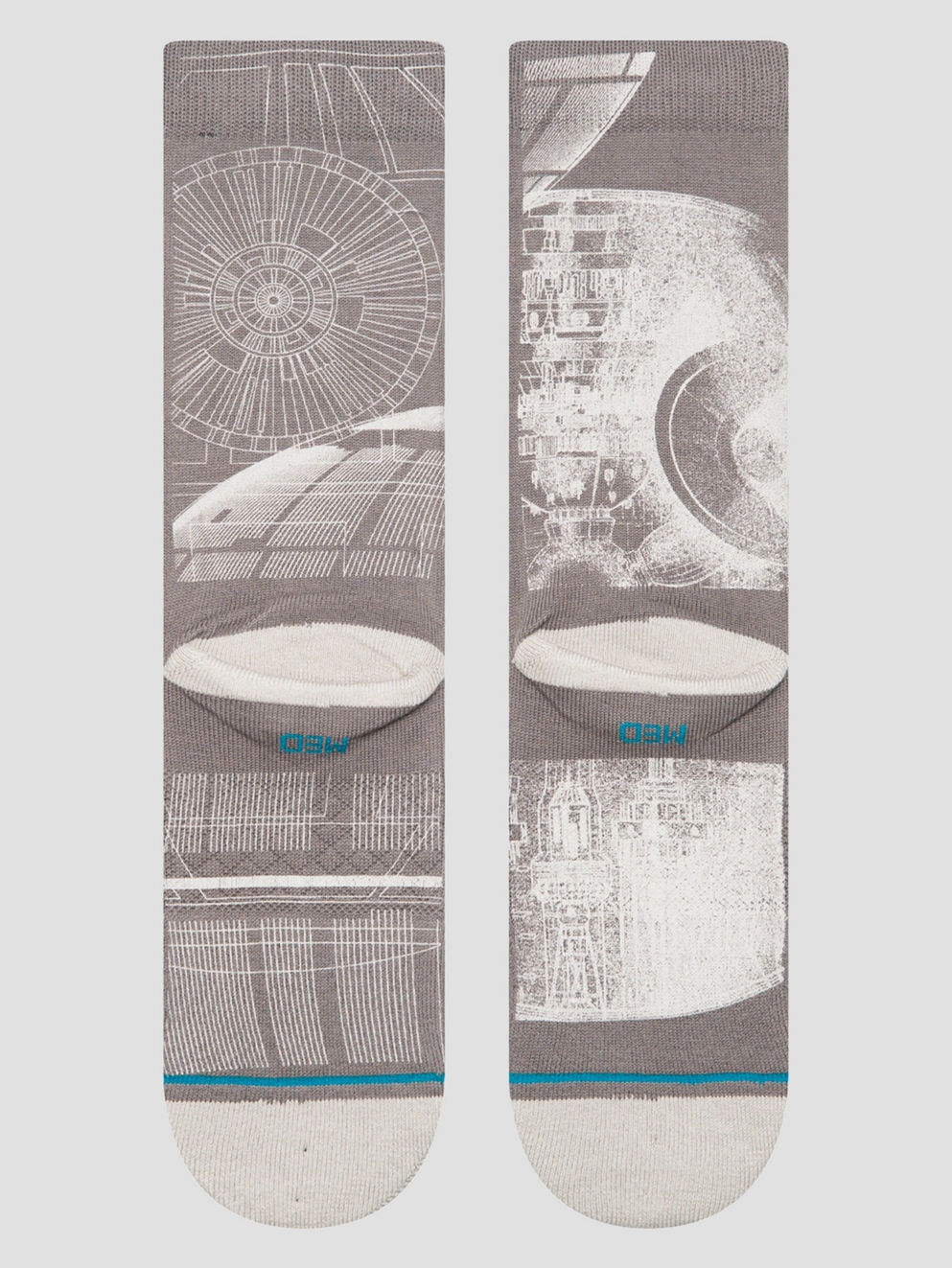 Stance Death Star Sw Crew Socks grey