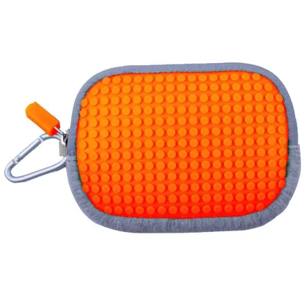 Pixelbags Pixel Multi Täschchen Grey/Aqua Orange