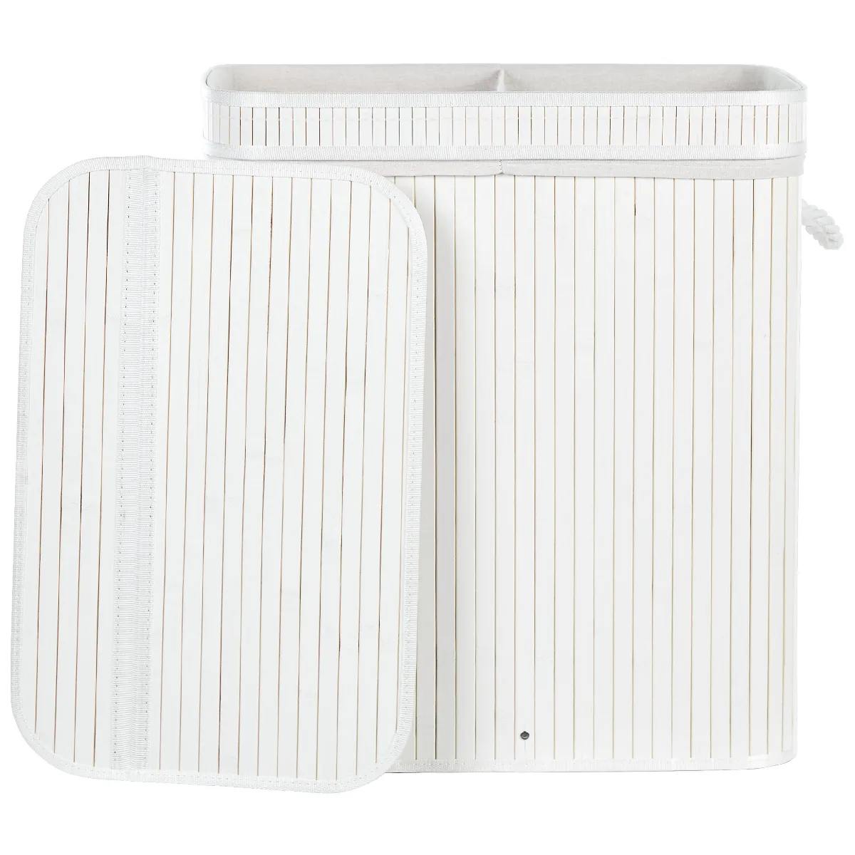 Beliani KALTHOTA - Panier en bambou blanc