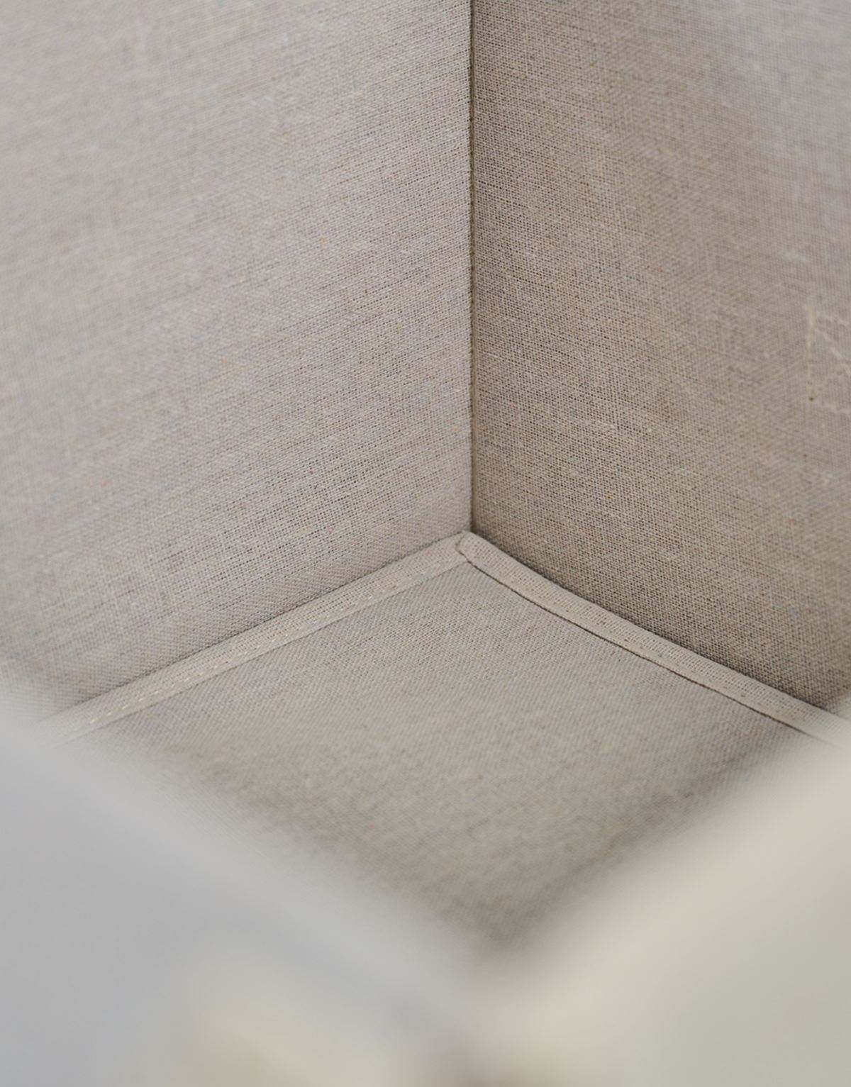Oppbevaringsboks lys natur - 45x45x20 cm