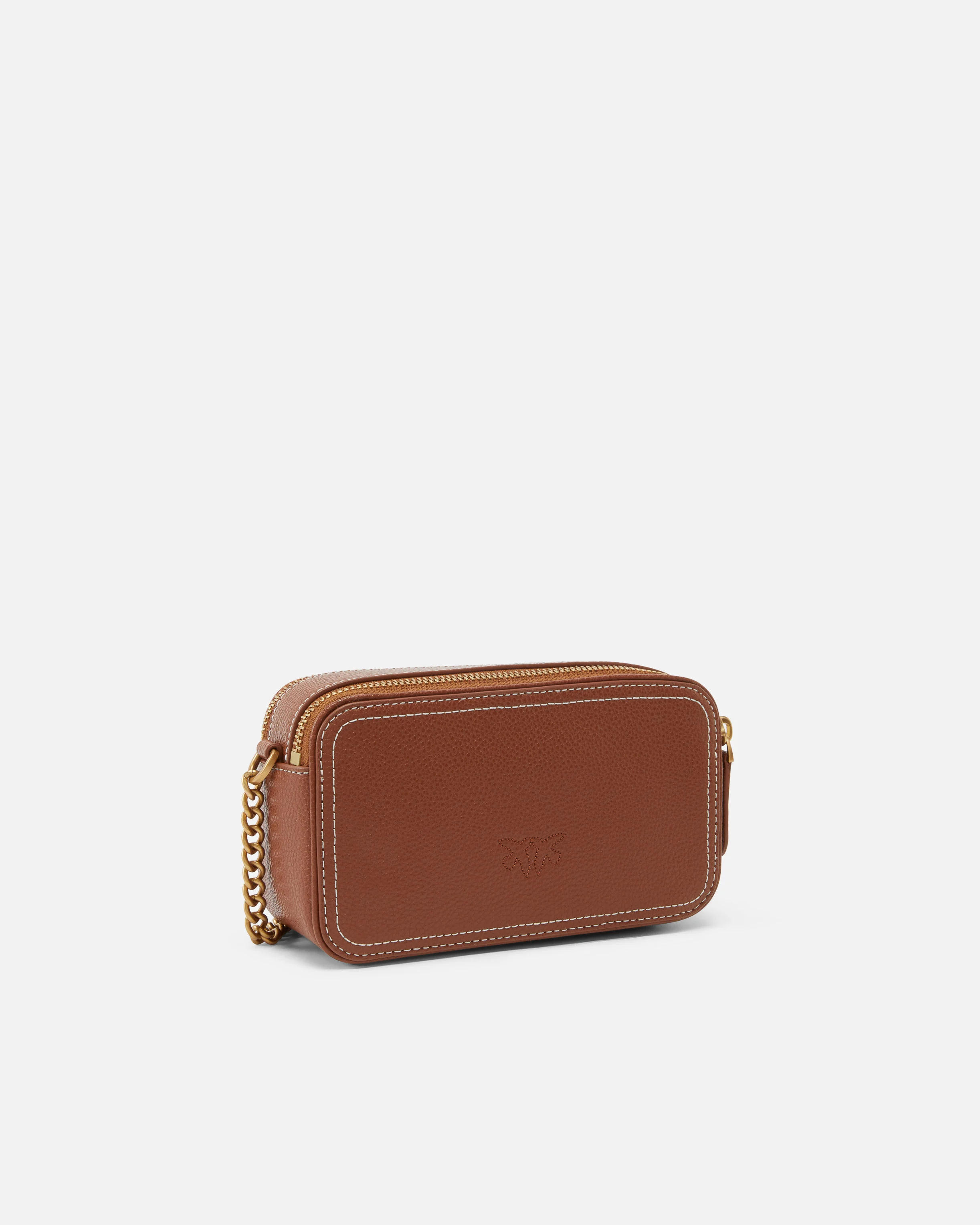 Petit sac à bandoulière avec logo love birds en relief | Marron