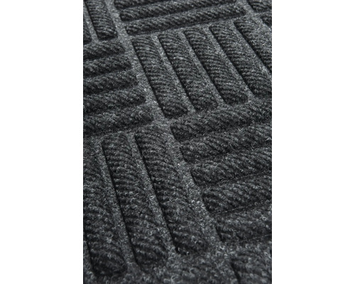 Rubbermat Ecomatte Contures grijs 80x120 cm