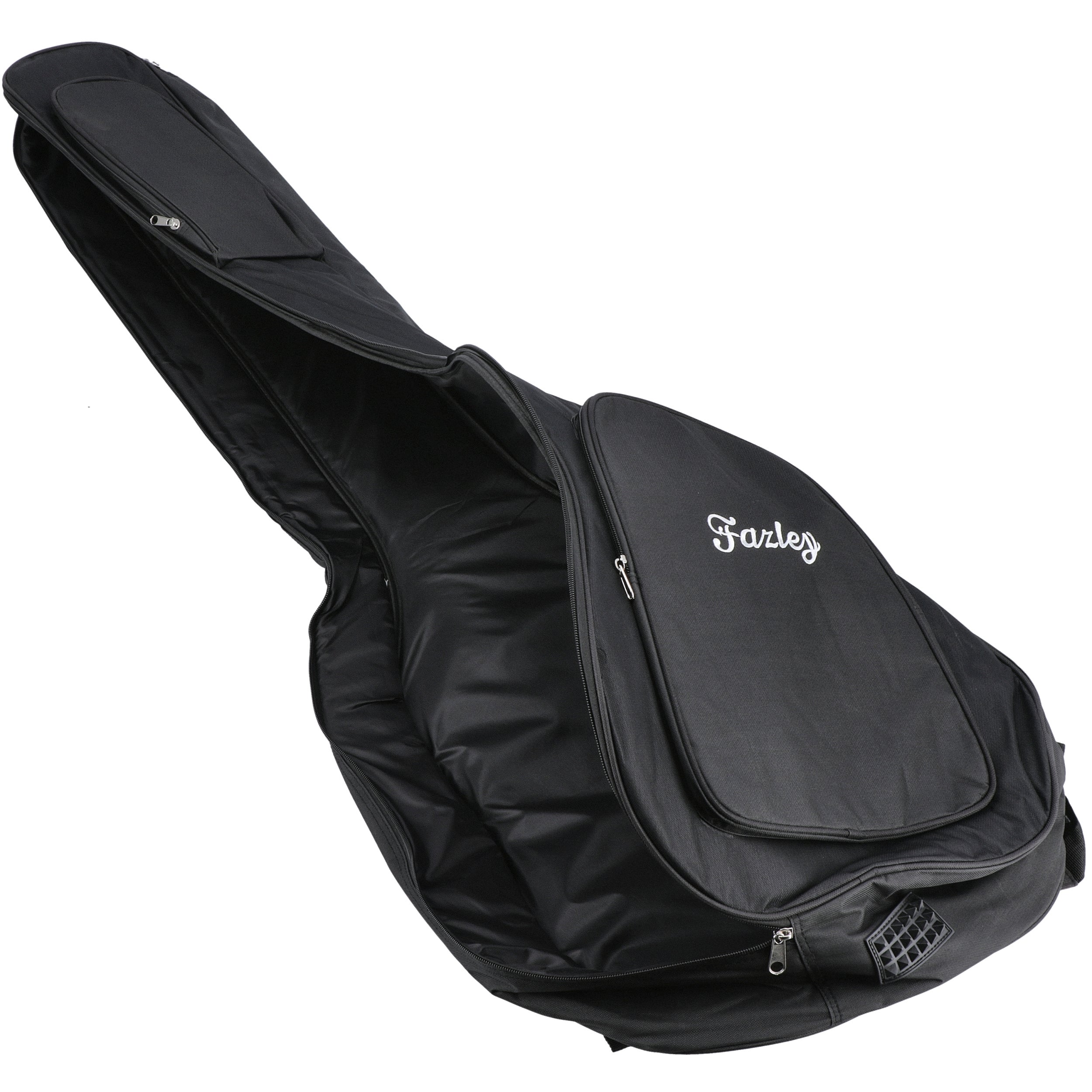 Fazley Carrier D4AB Deluxe gigbag voor akoestische basgitaar zwart