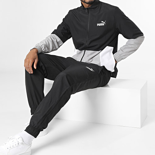 Ensemble De Survetement 675966 Noir Gris Blanc