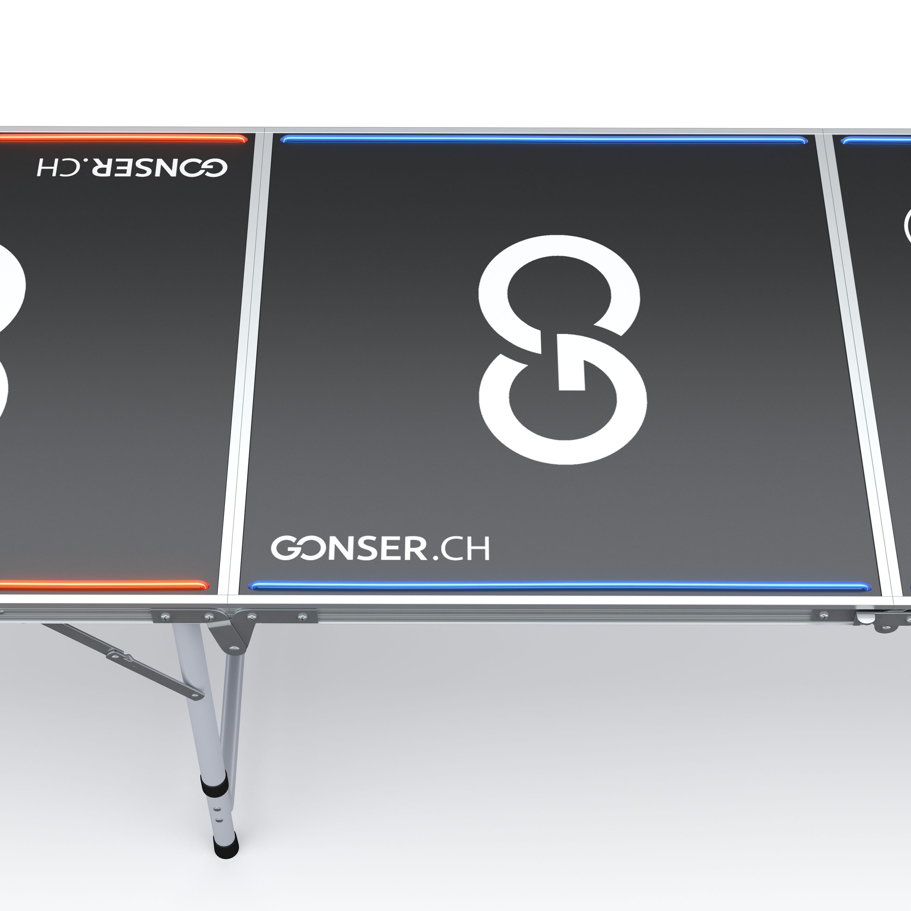 LED Beer-Pong Tisch 240 x 60 cm