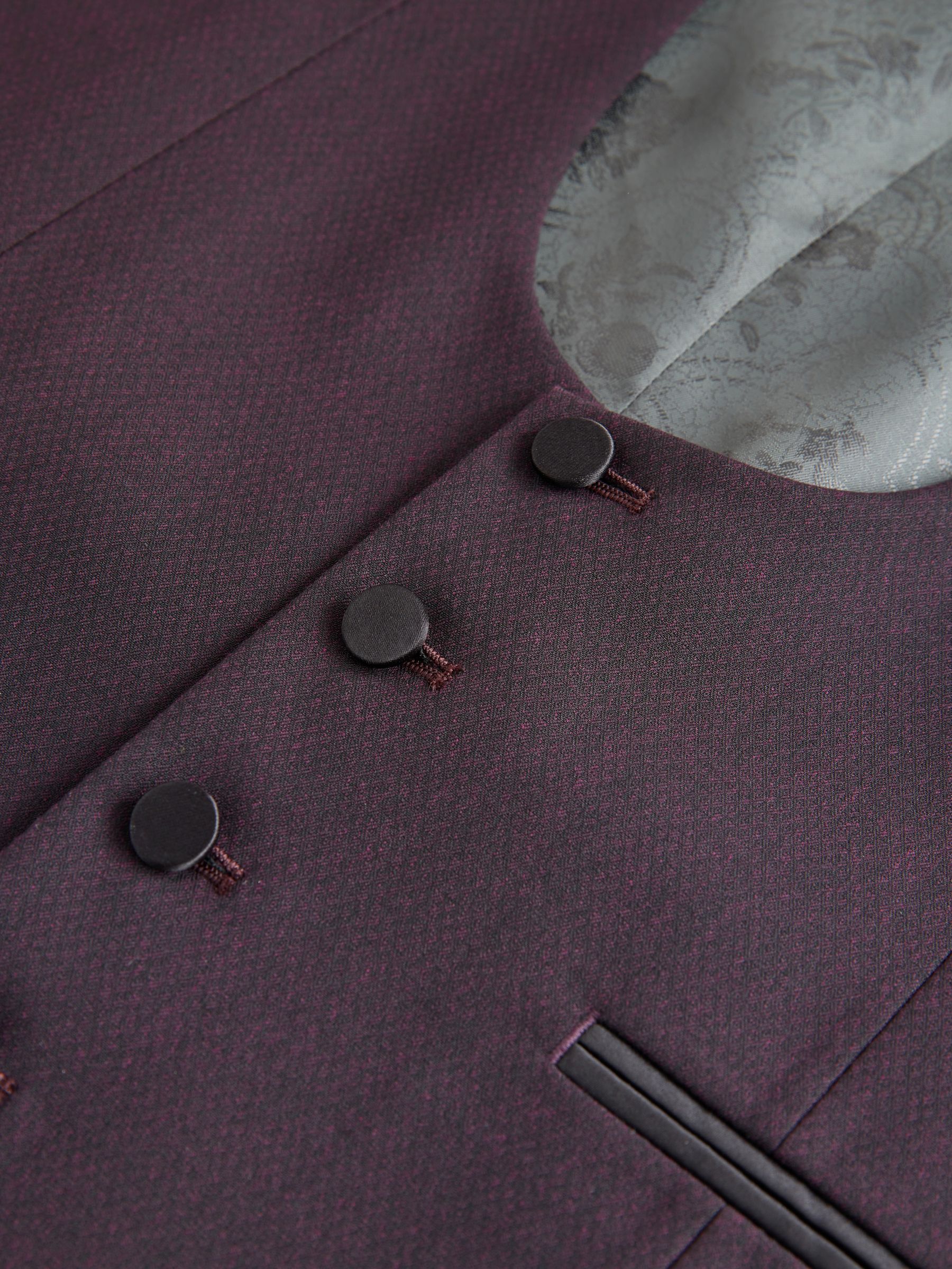 Bordeauxrood - Tuxedo Suit Waistcoat