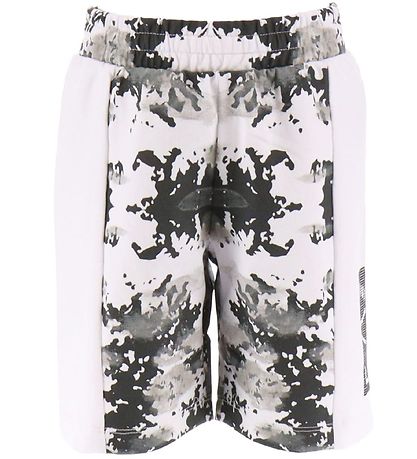 EA7 Sweatshorts - Weiß/Schwarz m. Camouflage