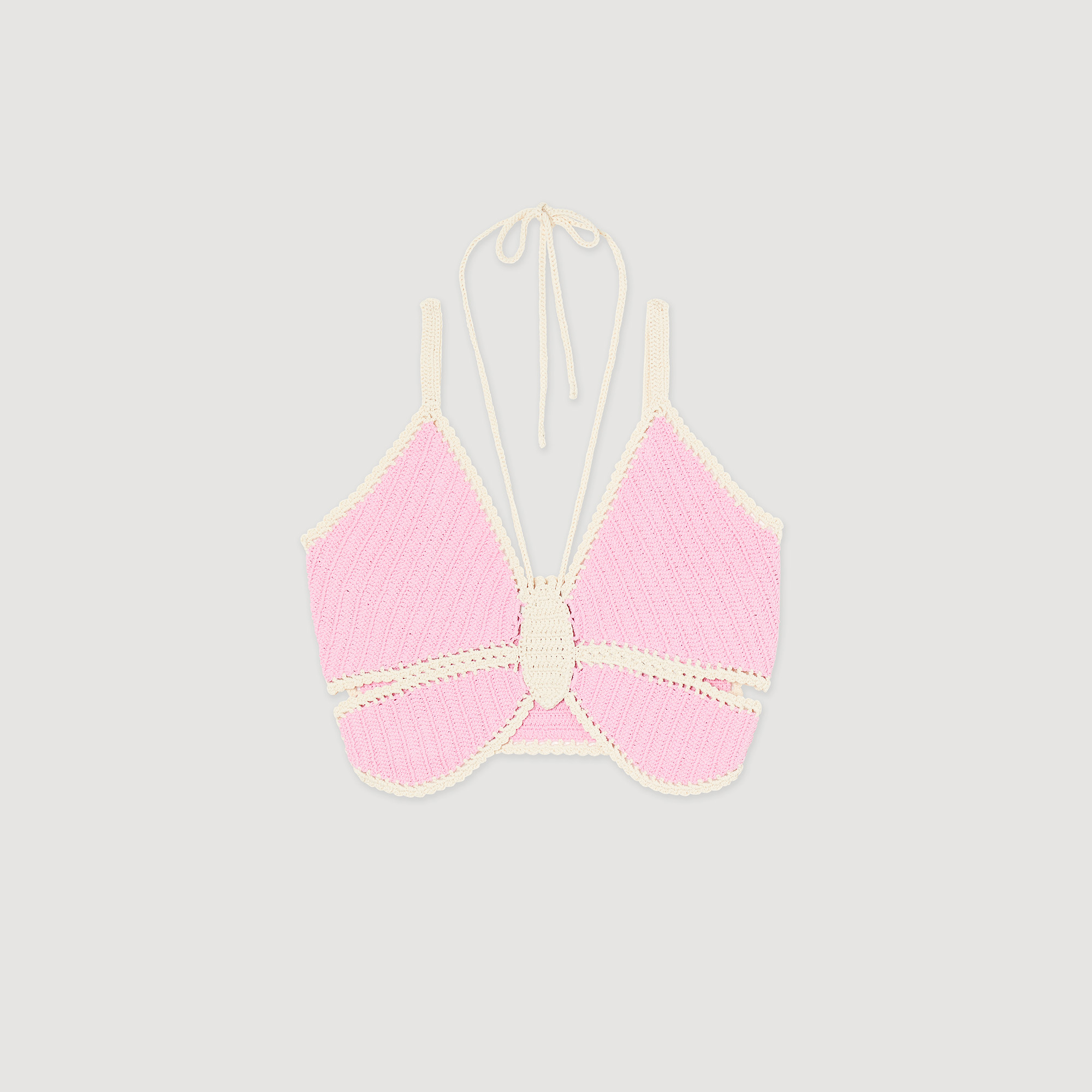 Brassiére crochet papillon