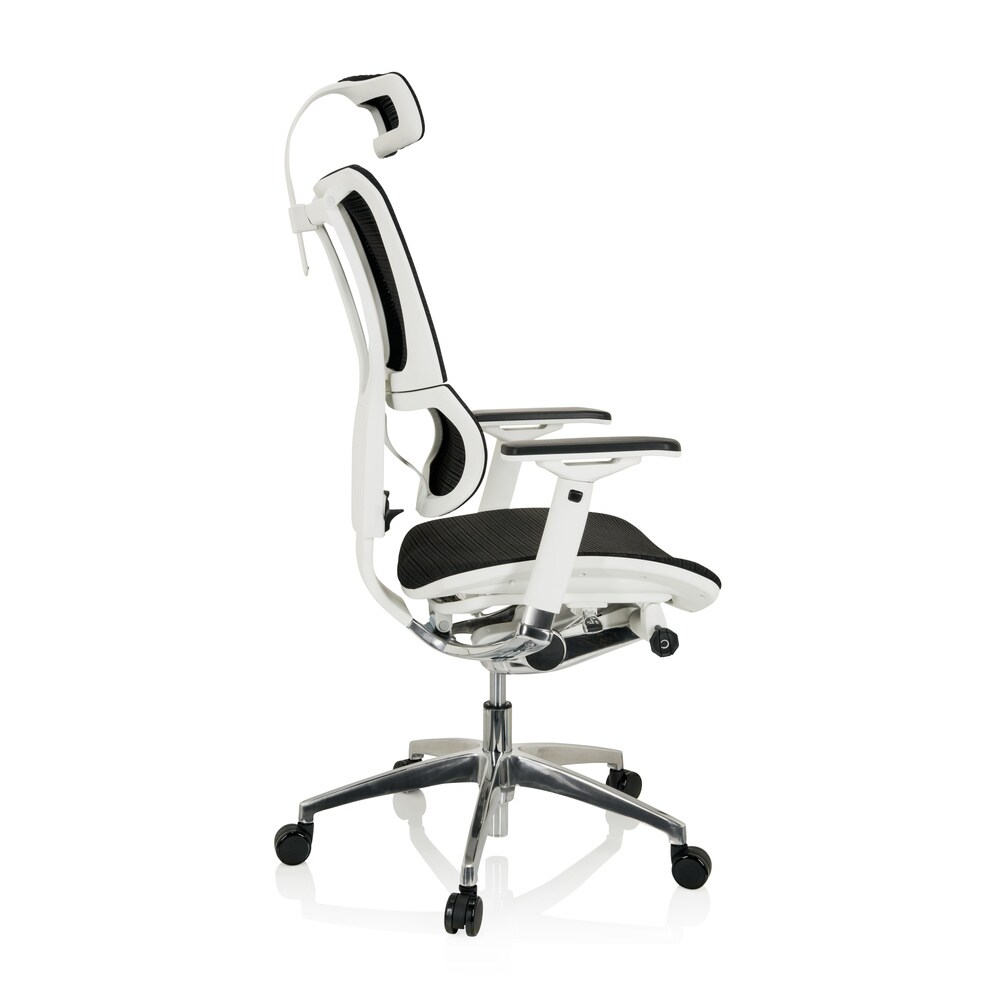 Luxus Chefsessel ERGOHUMAN SLIM Netzstoff mit Armlehnen (höhenverstellbar) hjh OFFICE