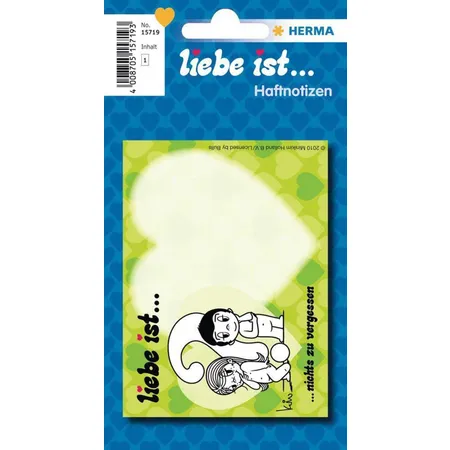 HERMA Haftnotizen Liebe ist…nichts zu vergessen, 97 x 72mm, 30 Blatt