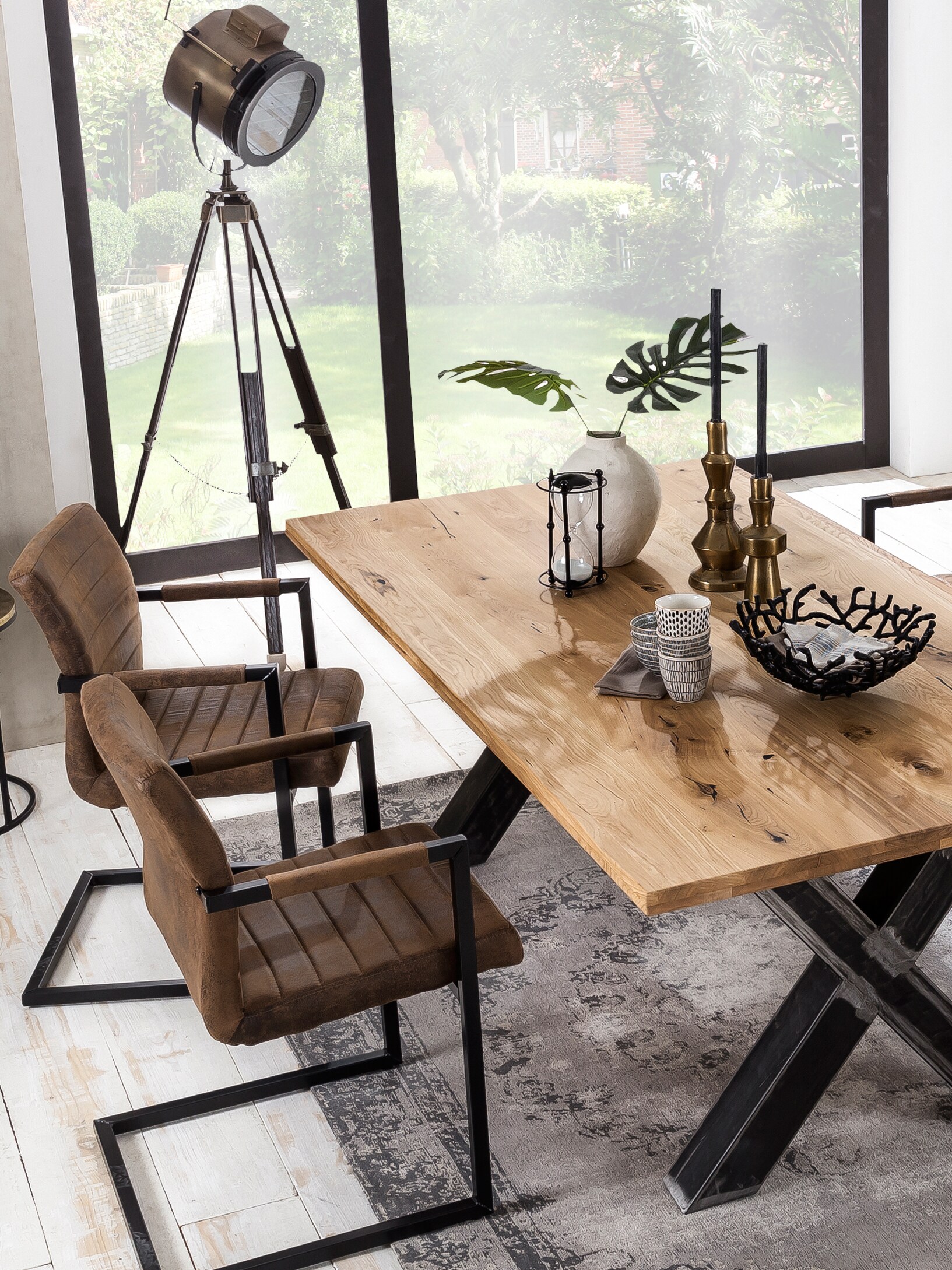 Tischplatte 200x100 Wildeiche Esstisch Schreibtisch DIY Esszimmer Küche Tisch