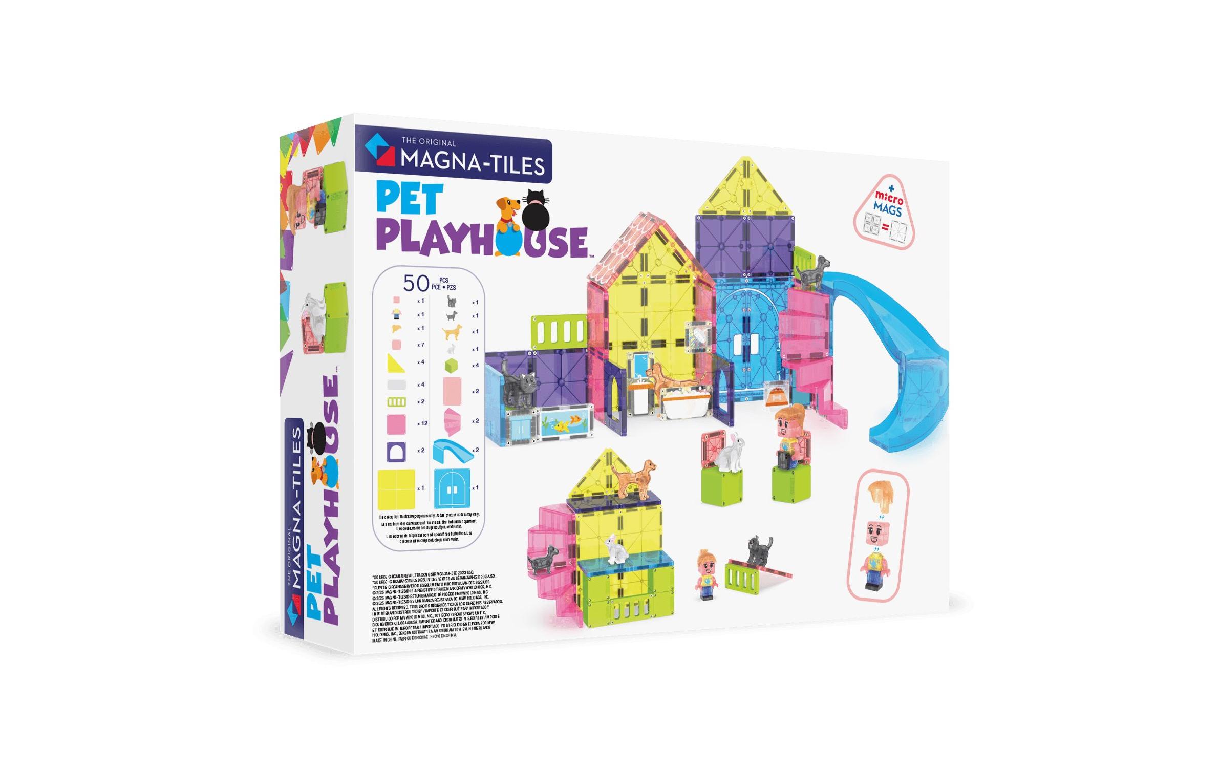 Pet Playhouse 50 TeileBau-Set mit 50 magnetischen Teilen