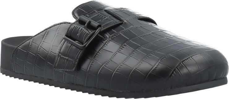 Bianco Sand Mule #C Black croco