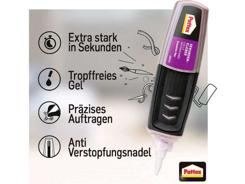 Pattex Sekundenkleber Creative Pen 3 g Reparaturkleber