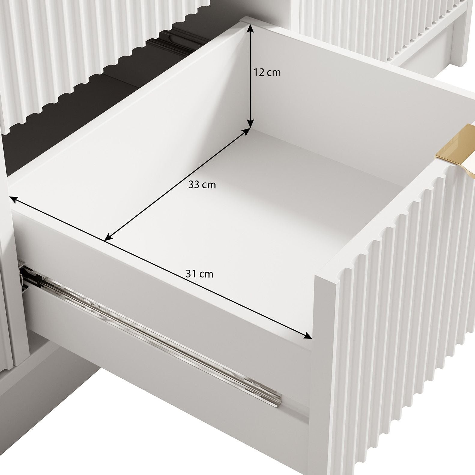 Tavares - Dressoir - Wit - 118x40x75 cm