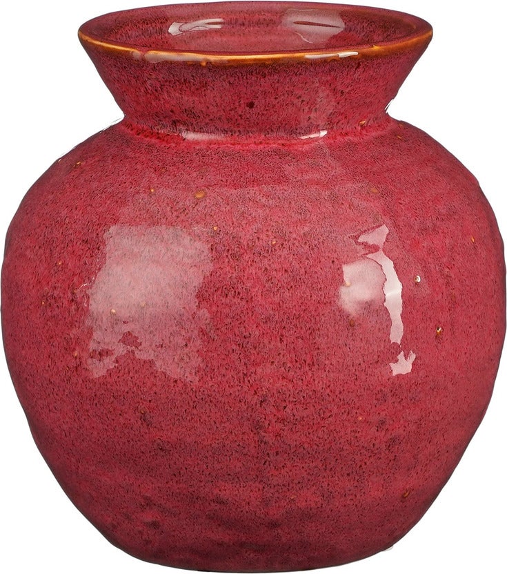 Mica Decorations vaas Dax rood D 19 H 20 cm