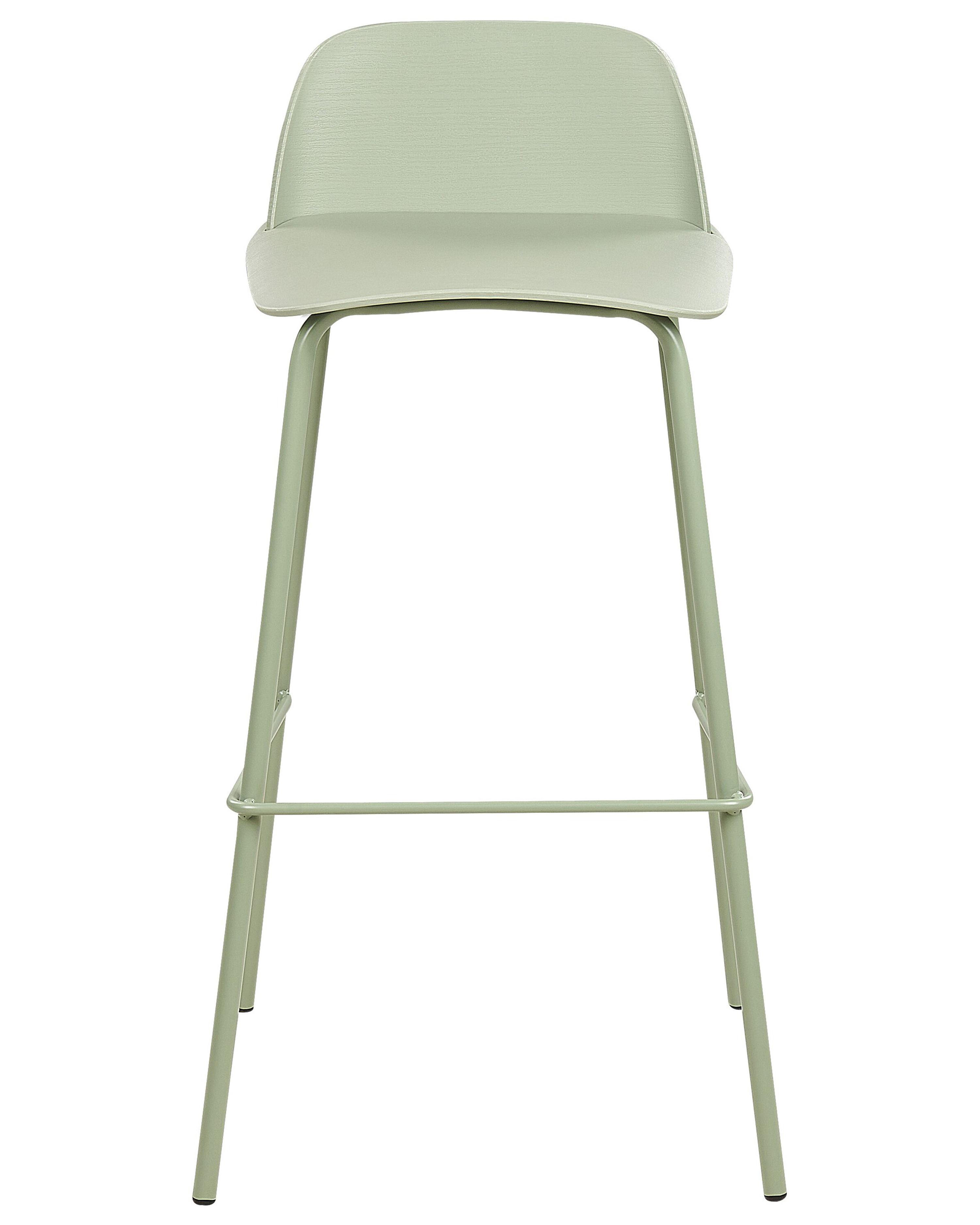 Set van 4 barstoelen MORA Lichtgroen