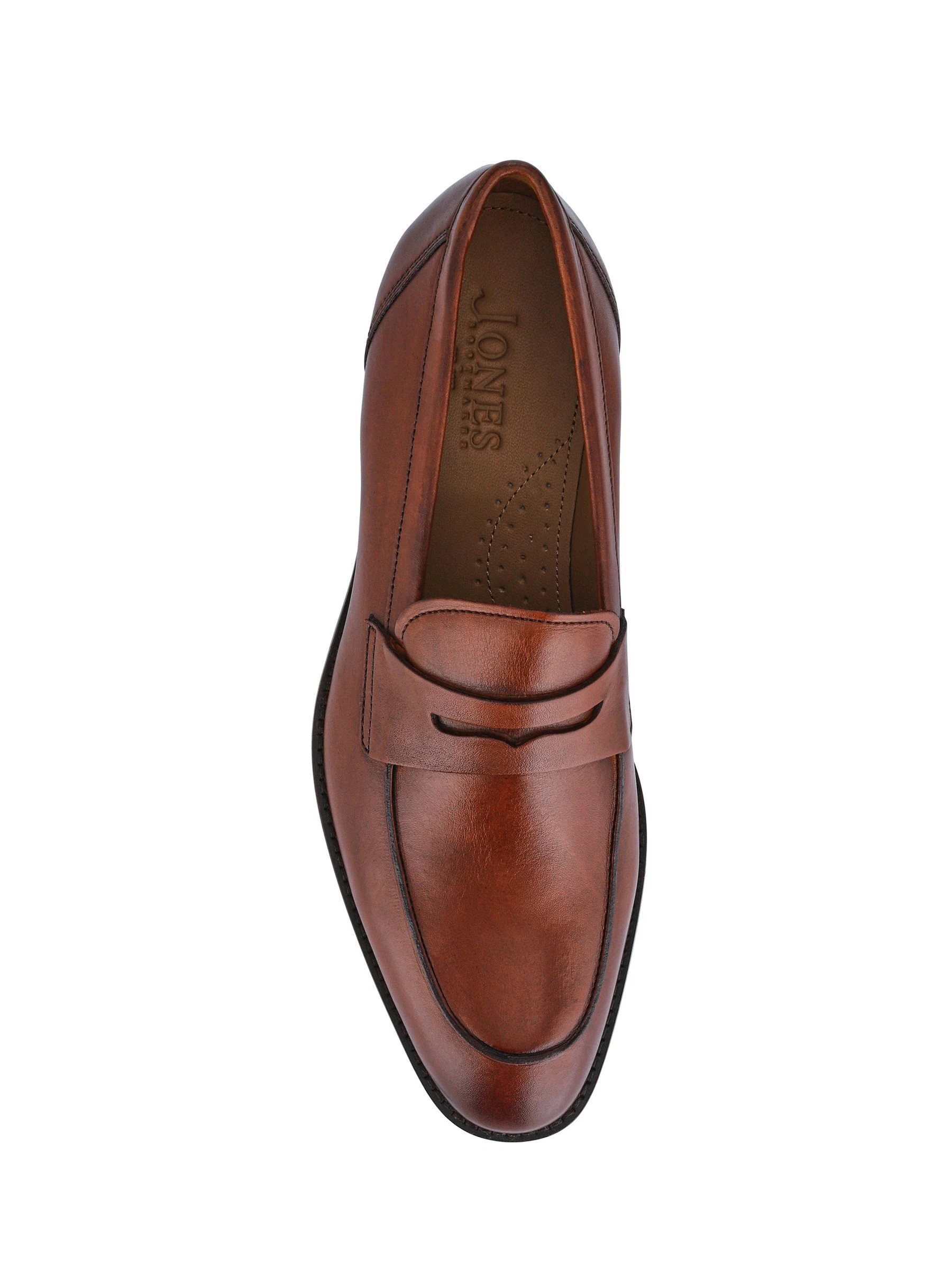Bruin - Jones Bootmaker penny-loafers van leer
