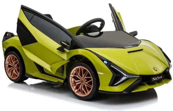 Lamborghini Sian 12V elektrisk bil, grøn