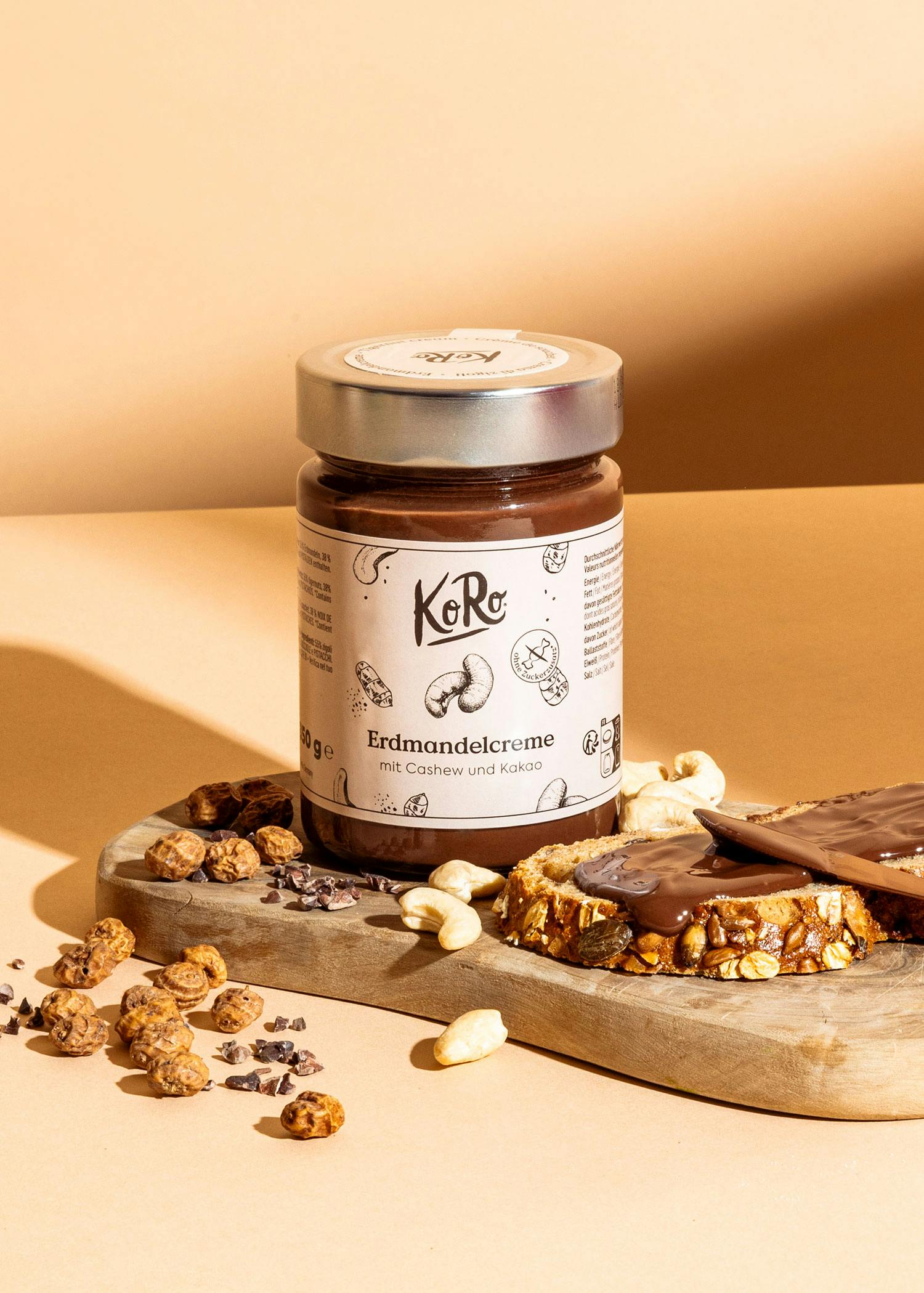 Erdmandelcreme mit Cashew und Kakao 350 g