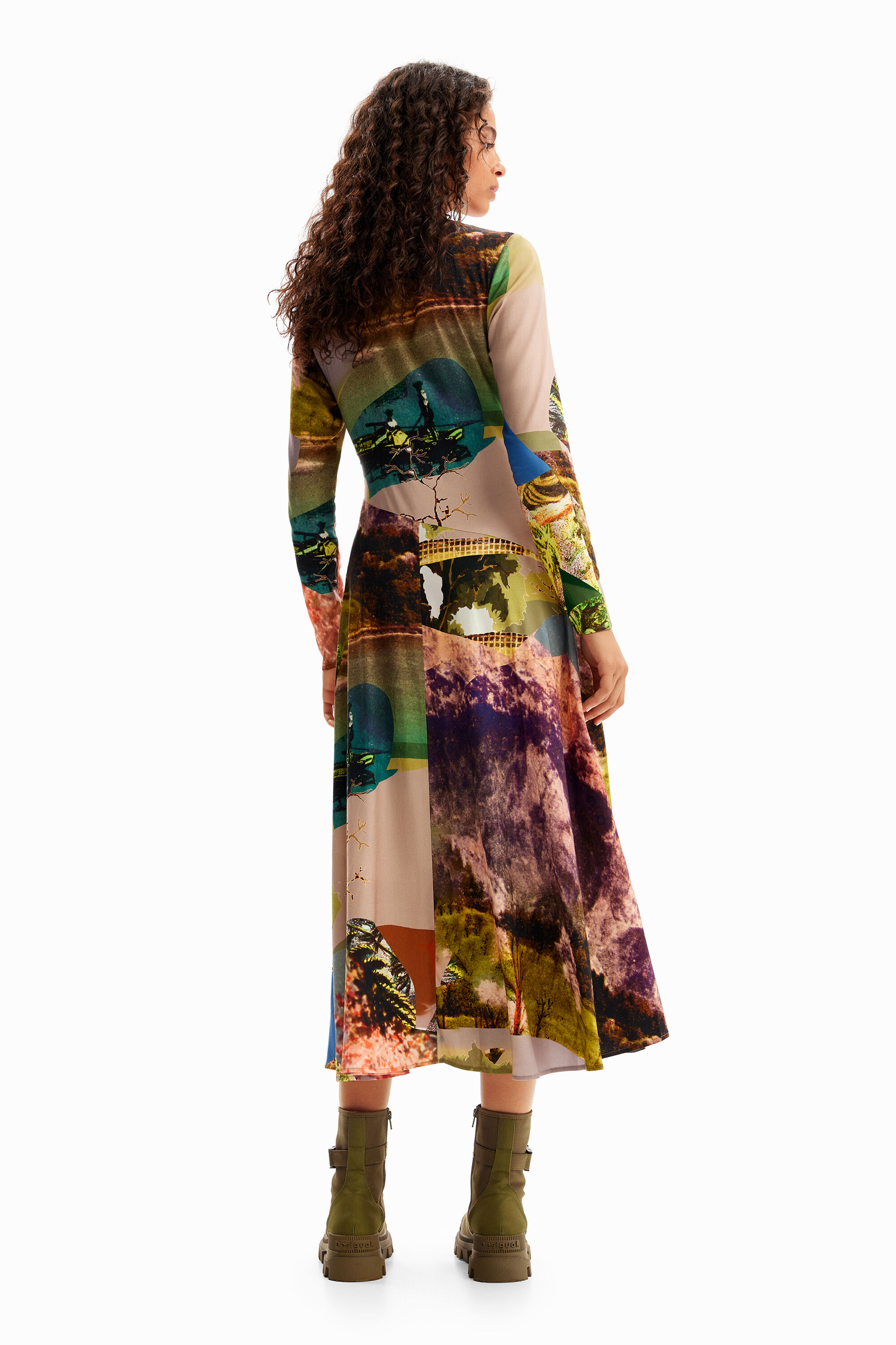 Robe midi collage M. Christian Lacroix