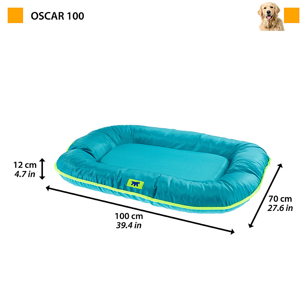 Ferplast panier chien coussin chien grande taille tissu anti-rayures lavable à 30°c.matelas pour chien imperméable 100 x 70 x 12
