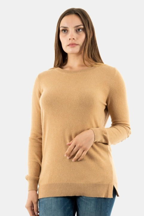 pull hiver barbour pendle crew knit beige