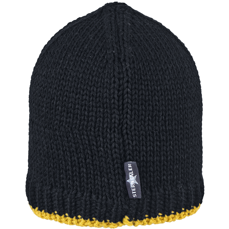 Sterntaler Strickmütze Kontrast marine