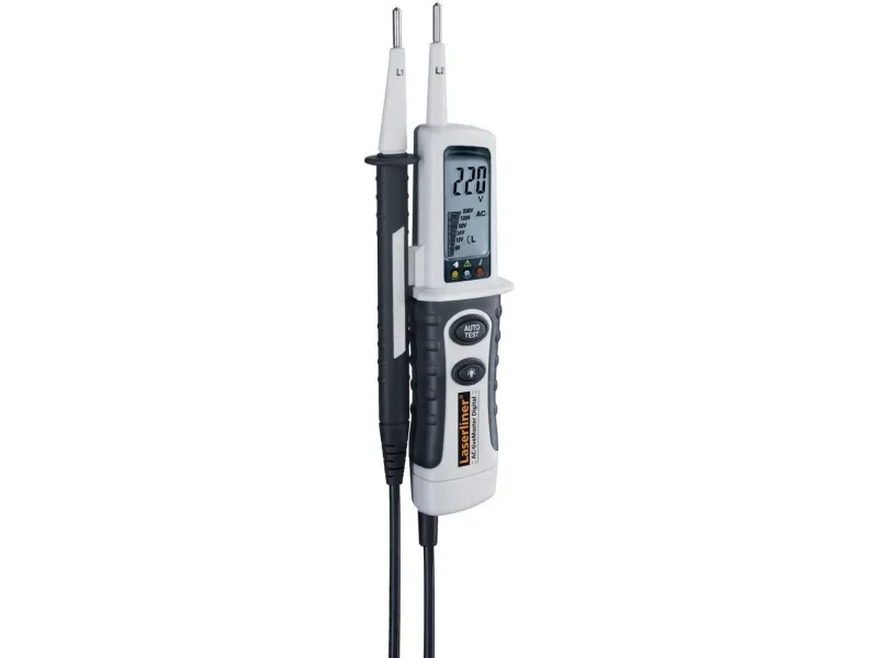 Laserliner 083.025A, Korrekt, LCD, 120 - 690 V, 50 - 60 Hz, Sort, Hvid, 230 g