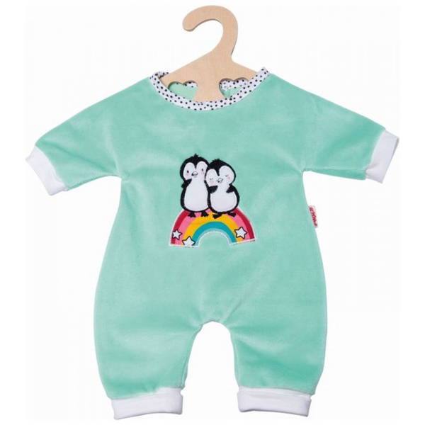 VedesHeless Flauschiger Puppen Strampler Pinguin Pünktchen