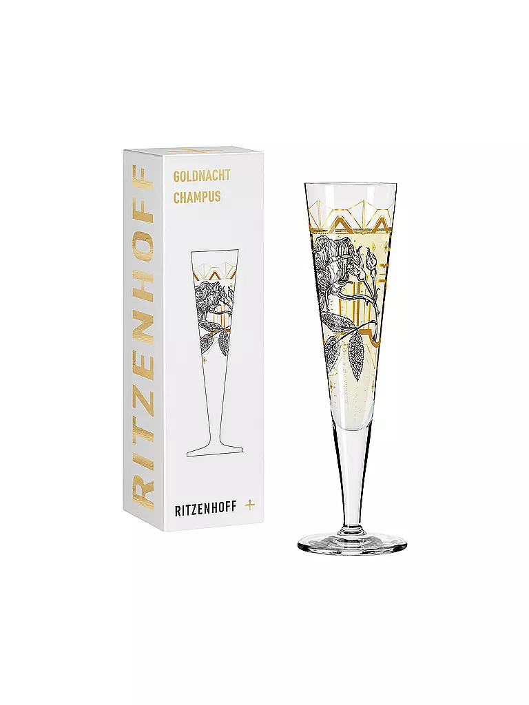 RITZENHOFF Champagnerglas Goldnacht Champus #29 Lisa Hofgärtner 2023 gold
