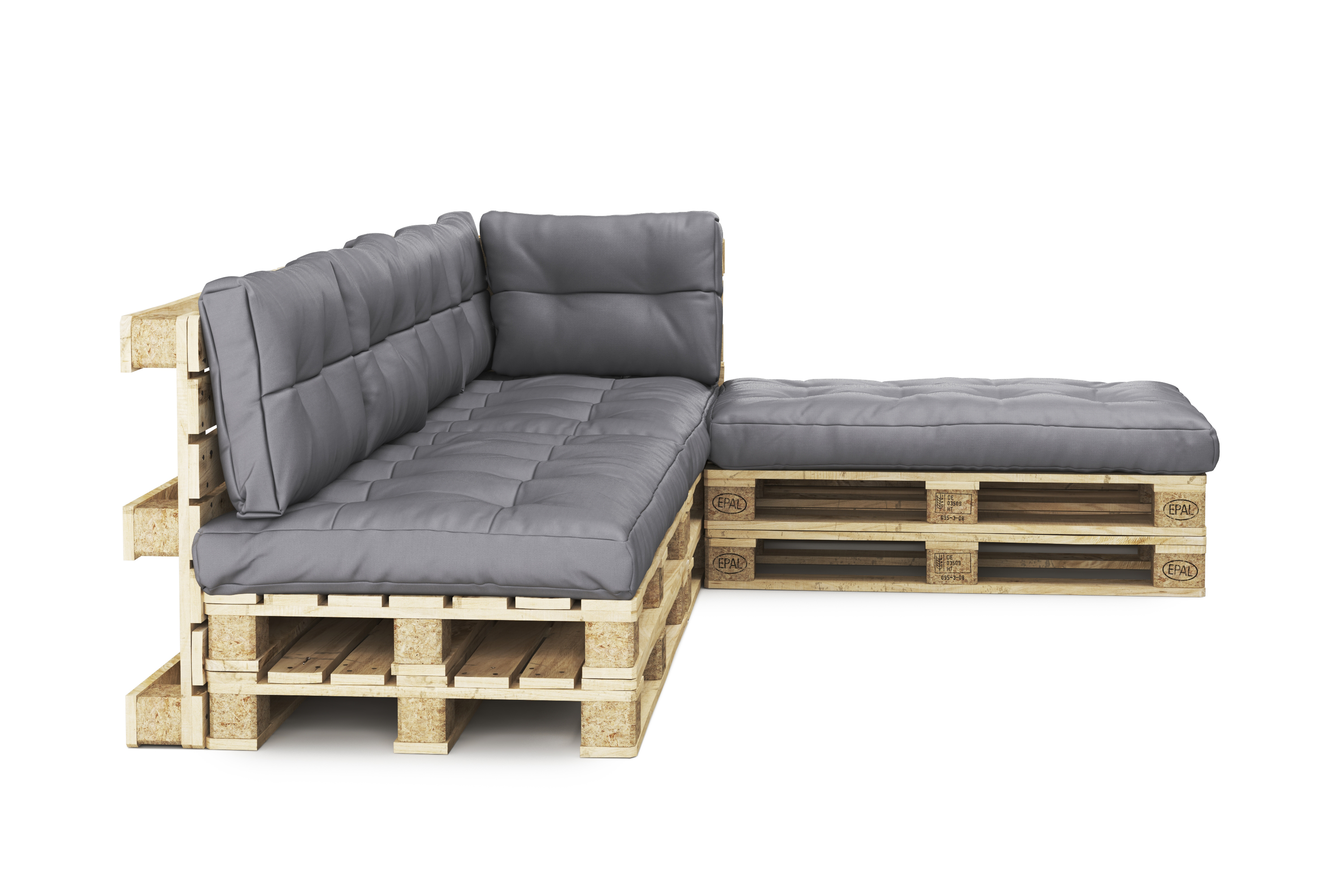 Palettenlounge TENERO inkl. Kissen anthrazit