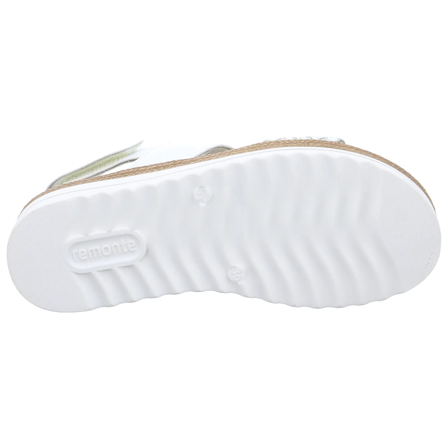 REMONTE Sandalette Weiss Leder