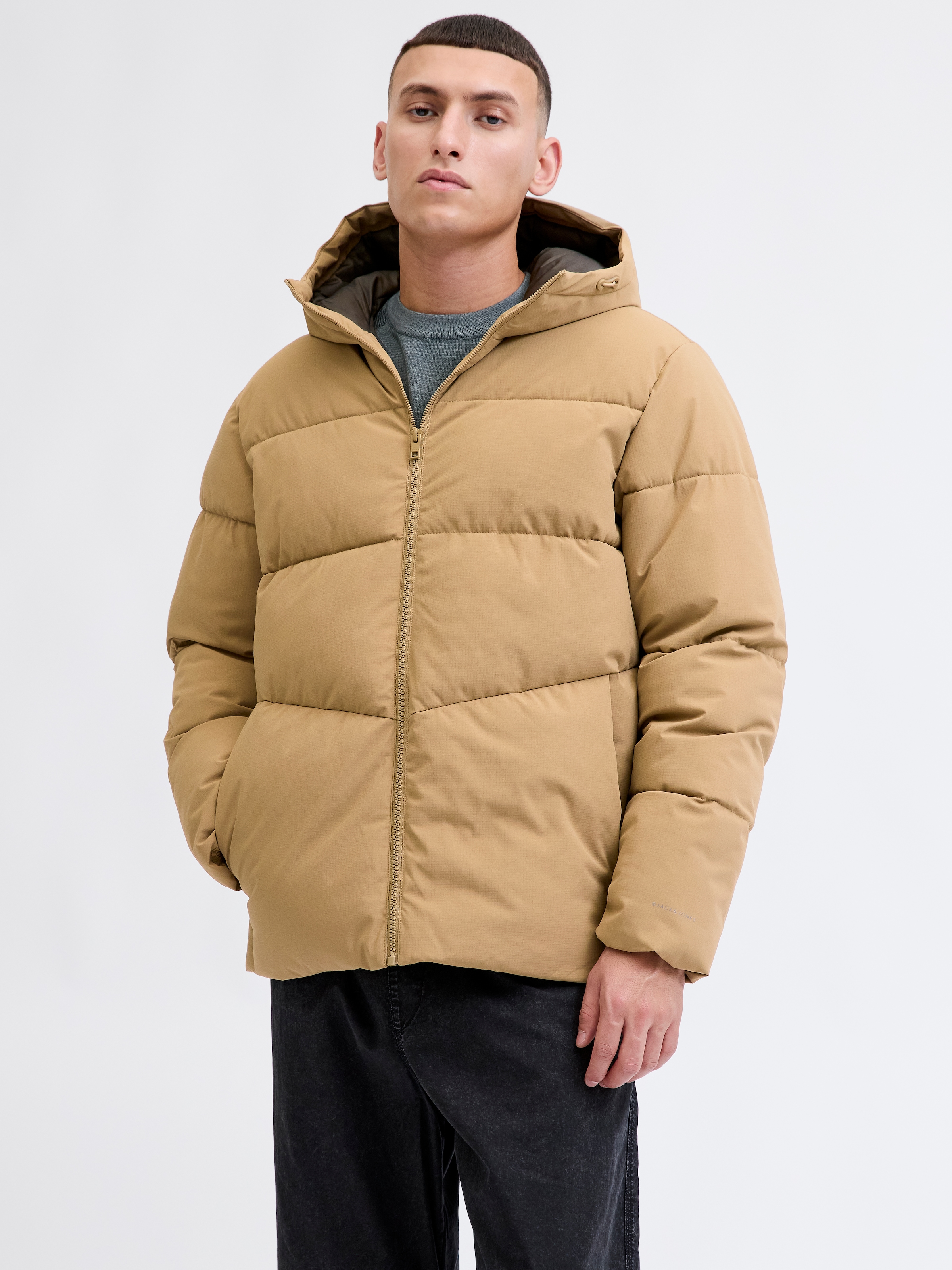 Jack & Jones Steppjacke »JJGLOBAL PUFFER JACKET« mit Kapuze