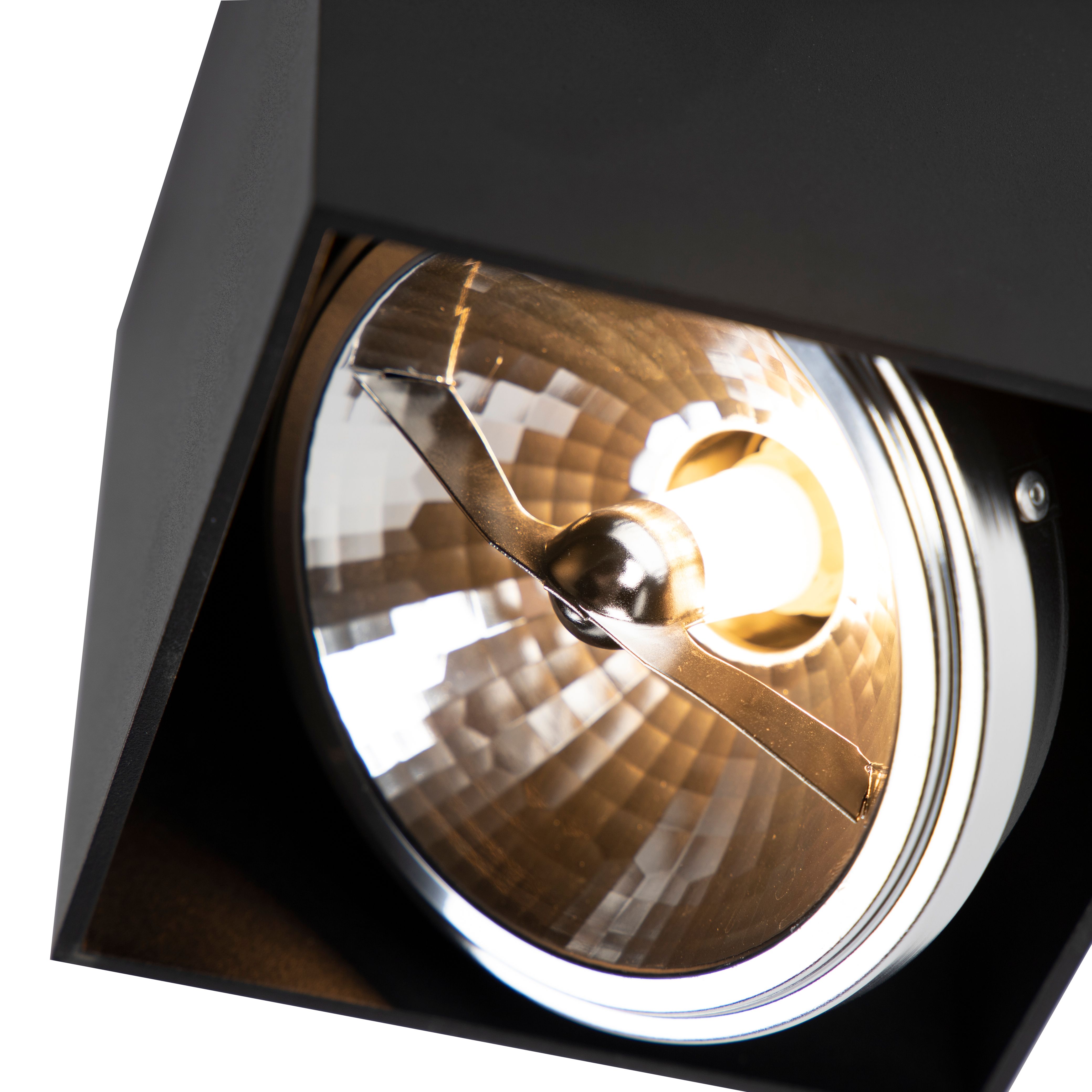 Design opbouwspot zwart vierkant - Box