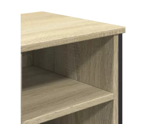 Armoire lavabo de salle de bain chêne sonoma 91x35x60 cm