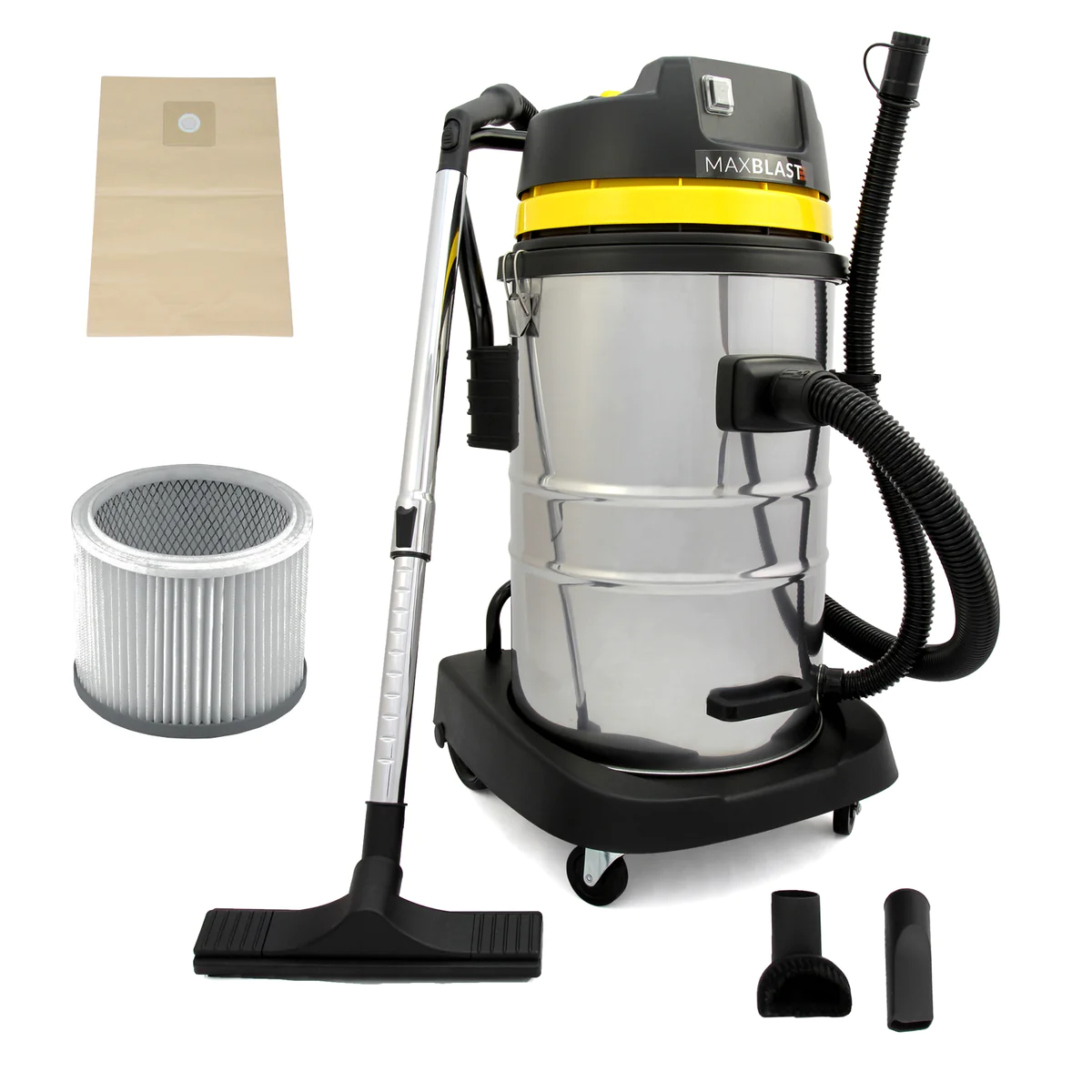 MAXBLAST Aspirateur Industriel de 60 Litres MaxBlast