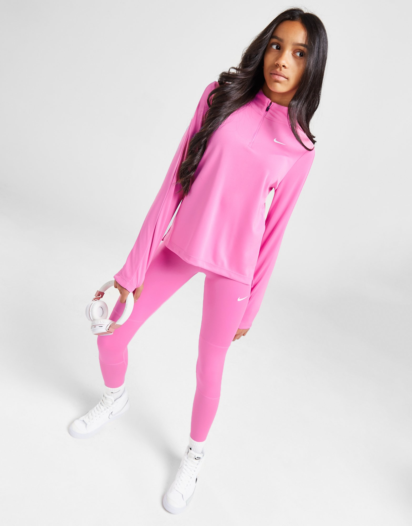 Nike Girls' Fitness Long Sleeve 1/2 Zip Top Junior