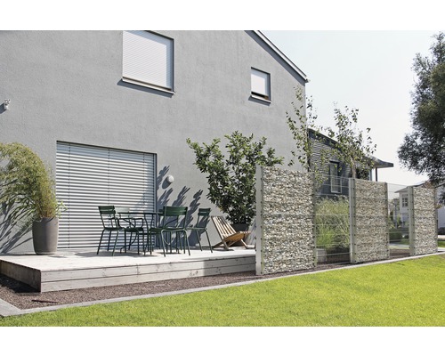 ALBERTS Step2 gabionpaal om vast te schroeven, 12 x 4 x 189 cm, antraciet