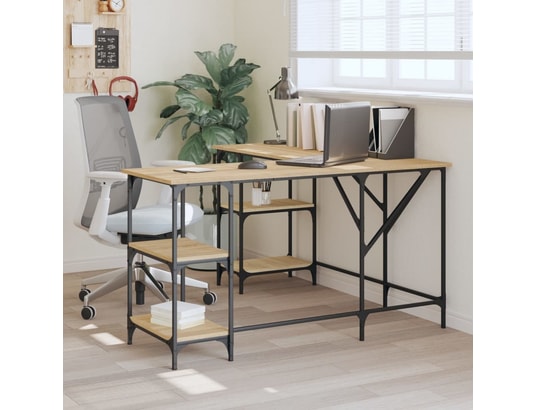 VIDAXL - Bureau chêne sonoma 139x139x75 cm bois d'ingénierie