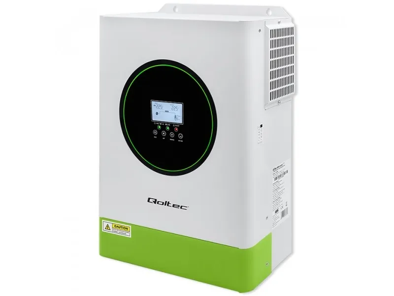 Qoltec Hybrid Off-Grid Solar Inverter 6200W | 120A | 48V | MPPT | BMS | Sinus | Wi-Fi option | Power Factor 1.0