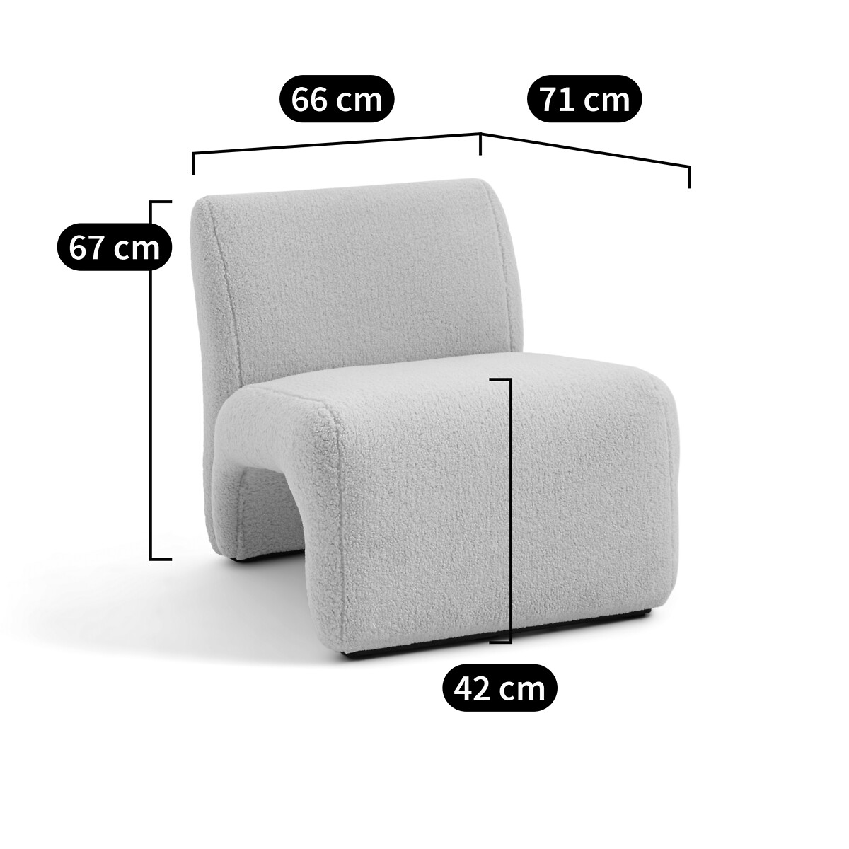 LA REDOUTE INTERIEURS<br>Argola para poltrona Olena.
