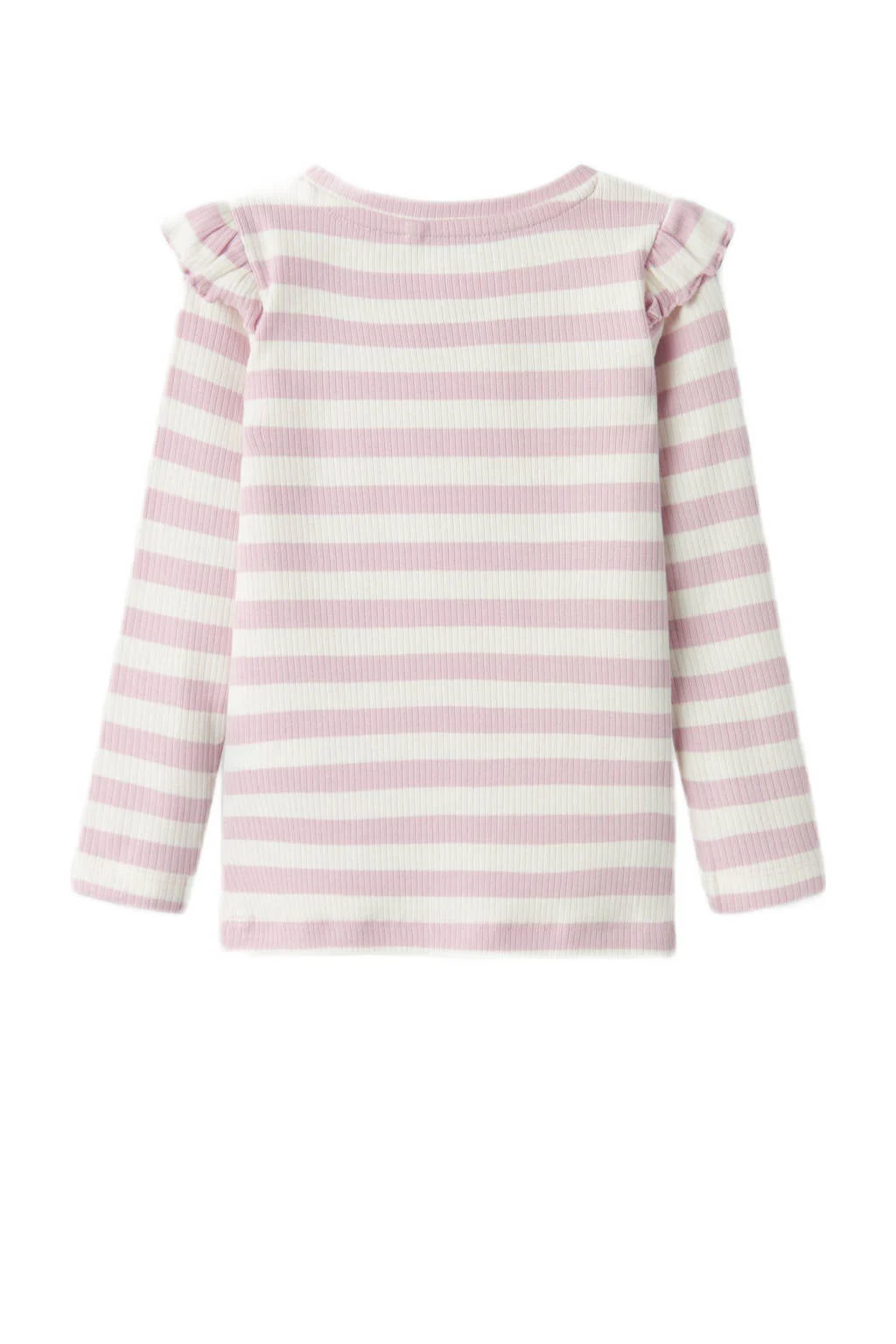 NAME IT longsleeve lichtroze rib gebreid