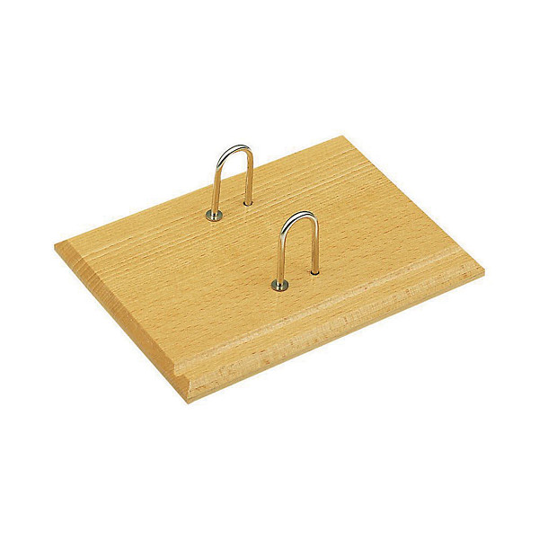Support pour bloc éphéméride de bureau - 2 anneaux – Bois