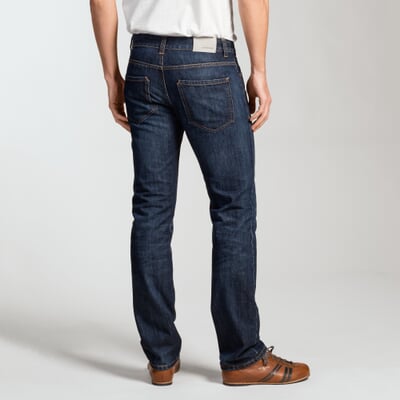 Herrenjeans Slim Straight, Blau