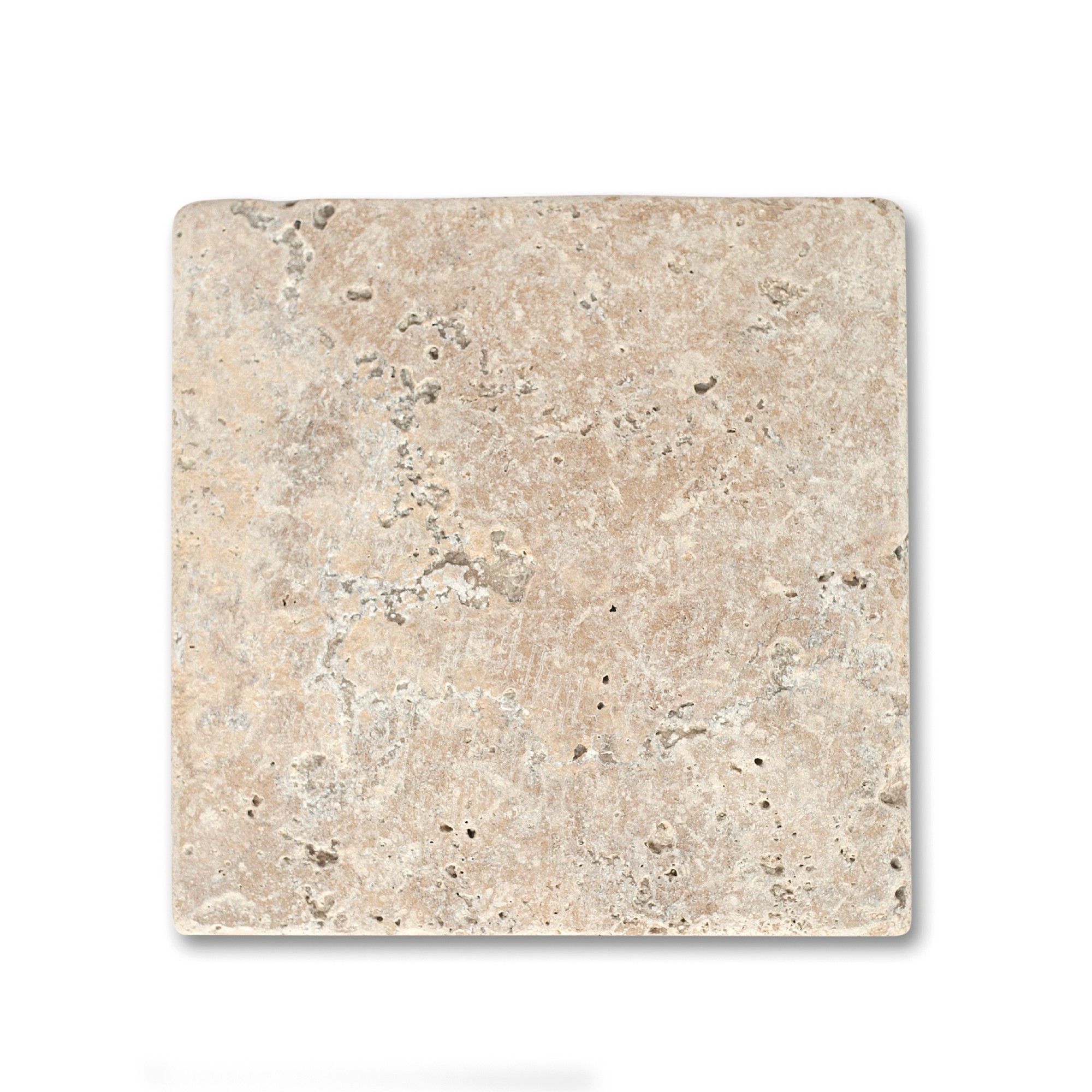 Travertin Steinplatte antik, L 20,3 cm, B 20,3 cm, H 1,2 cm günstig bestellen