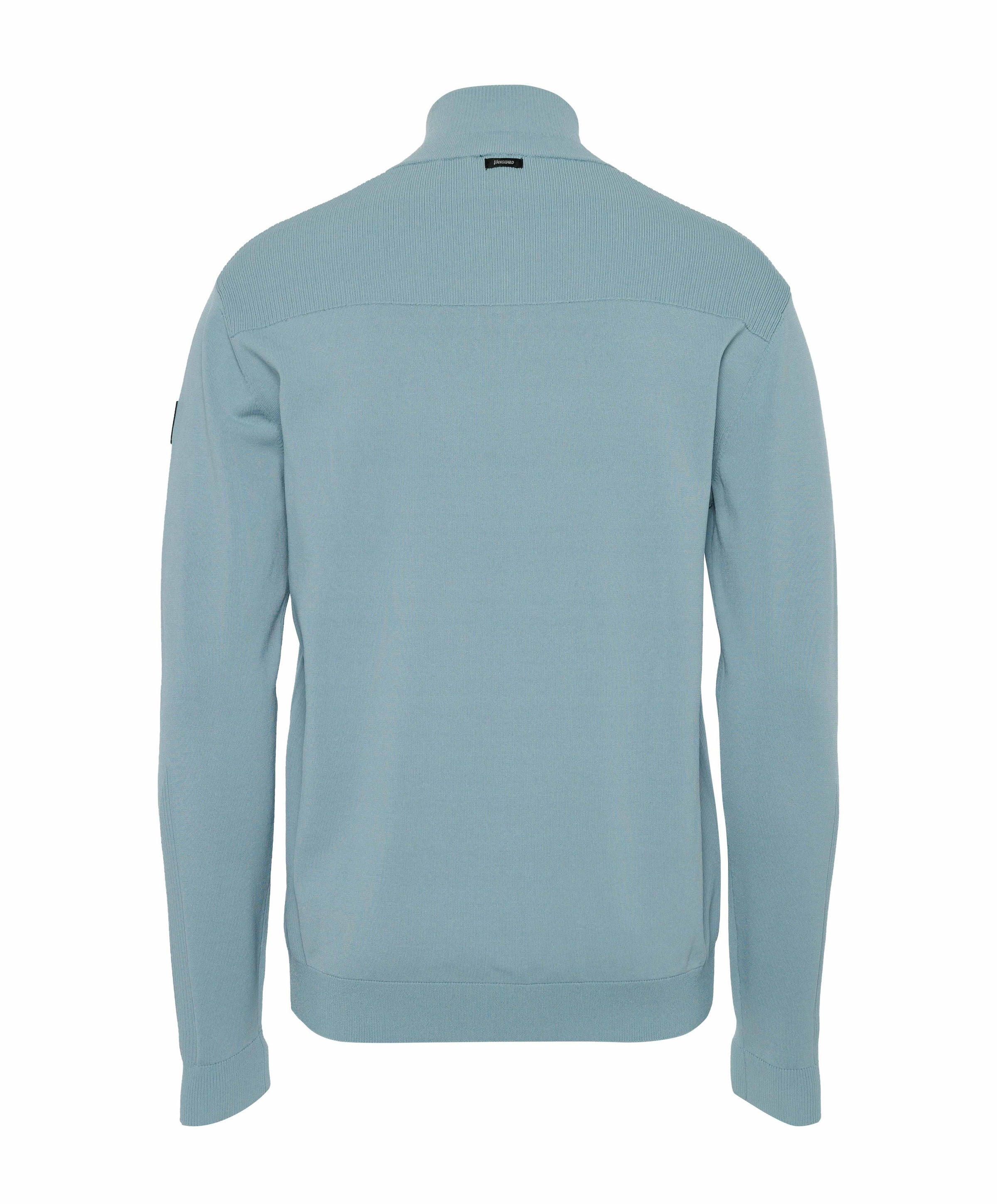 Vanguard Heren trui met rits blauw